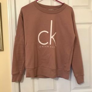 Calvin Klein Mauve Pink Crewneck Sweatshirt Sz S
